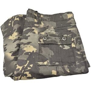 Mustway Cargo Pants Mens 40 (41x32 ACTUAL) Green Camo Utility Military